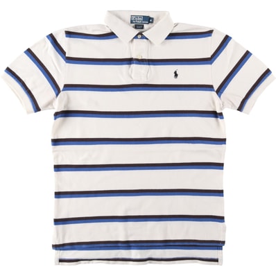 古着 ラルフローレン Ralph Lauren POLO by Ralph Lauren 半袖 ボーダー ポロシャツ メンズM相当/eaa644200