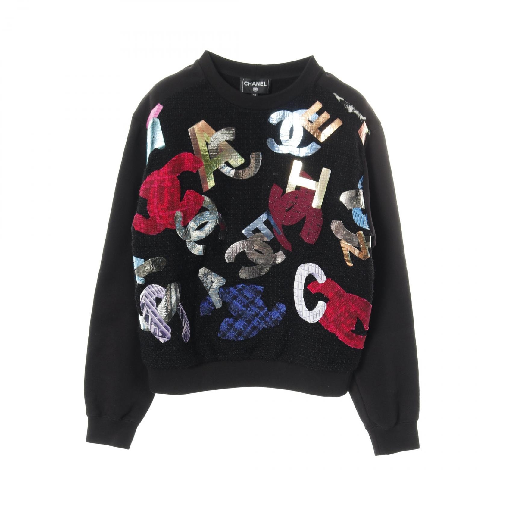 やや傷や汚れあり】シャネル CHANEL ココマーク ツイード トレーナー