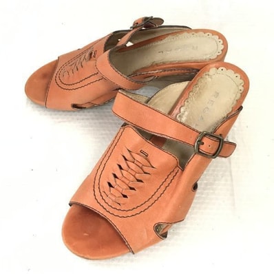 リーガル/REGAL★ストラップサンダル/オープントゥ/ウェッジソール【23.0/オレンジ/ORANGE】Shoes/sandal◆Q-204