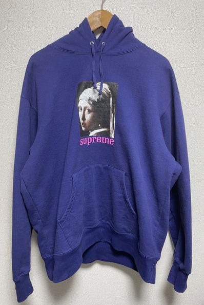 Supreme Pearl Hooded Sweatshirt "Navy"