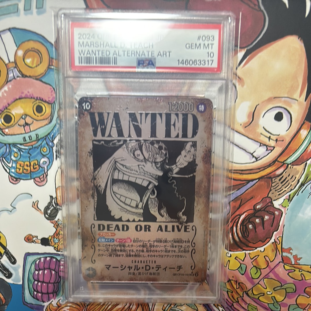 PSA10 マーシャル・D・ティーチ SR SP OP09-093 手配書 PSA10】マーシャル・D・ティーチ SR SP OP09-093 手配書 - メルカリ