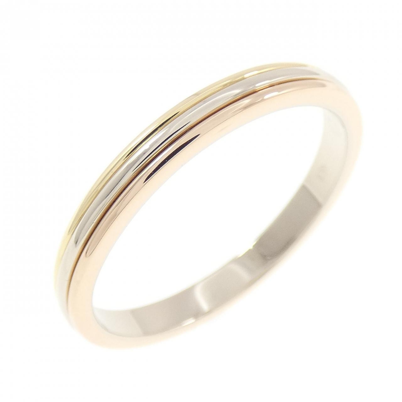 カルティエ スリーゴールドウェディング リング