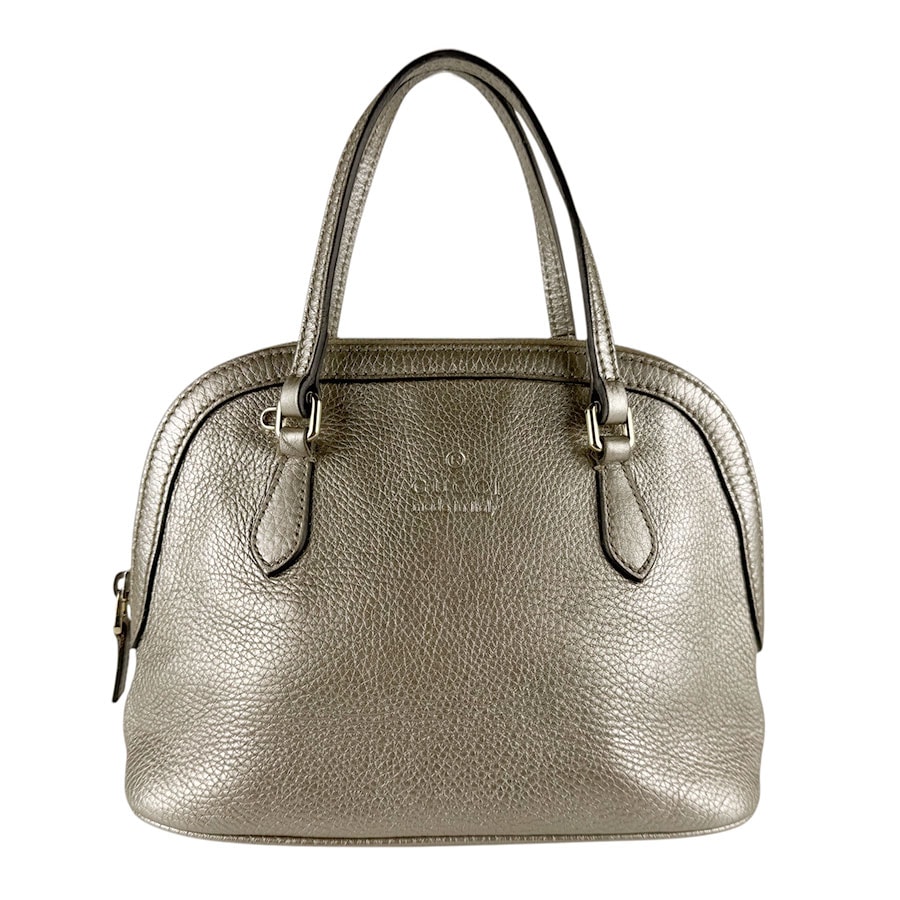 グッチ GUCCI ハンドバッグ ショルダーバッグ レザー ゴールド レディース 341504【中古】 z8602