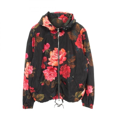 アレキサンダーマックイーン Alexander McQueen フード付き ジャケット ブルゾン 衣料品 アウター ナイロン メンズ ブラック系 / レッド系 / マルチカラー 【中古】