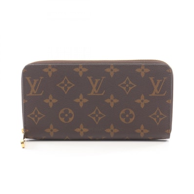 ルイ・ヴィトン LOUIS VUITTON ジッピーウォレット モノグラム フューシャ ラウンド長財布 財布 PVCコーティングキャンバス モノグラム レディース ブラウン系 / ピンク系 M41895 【中古】