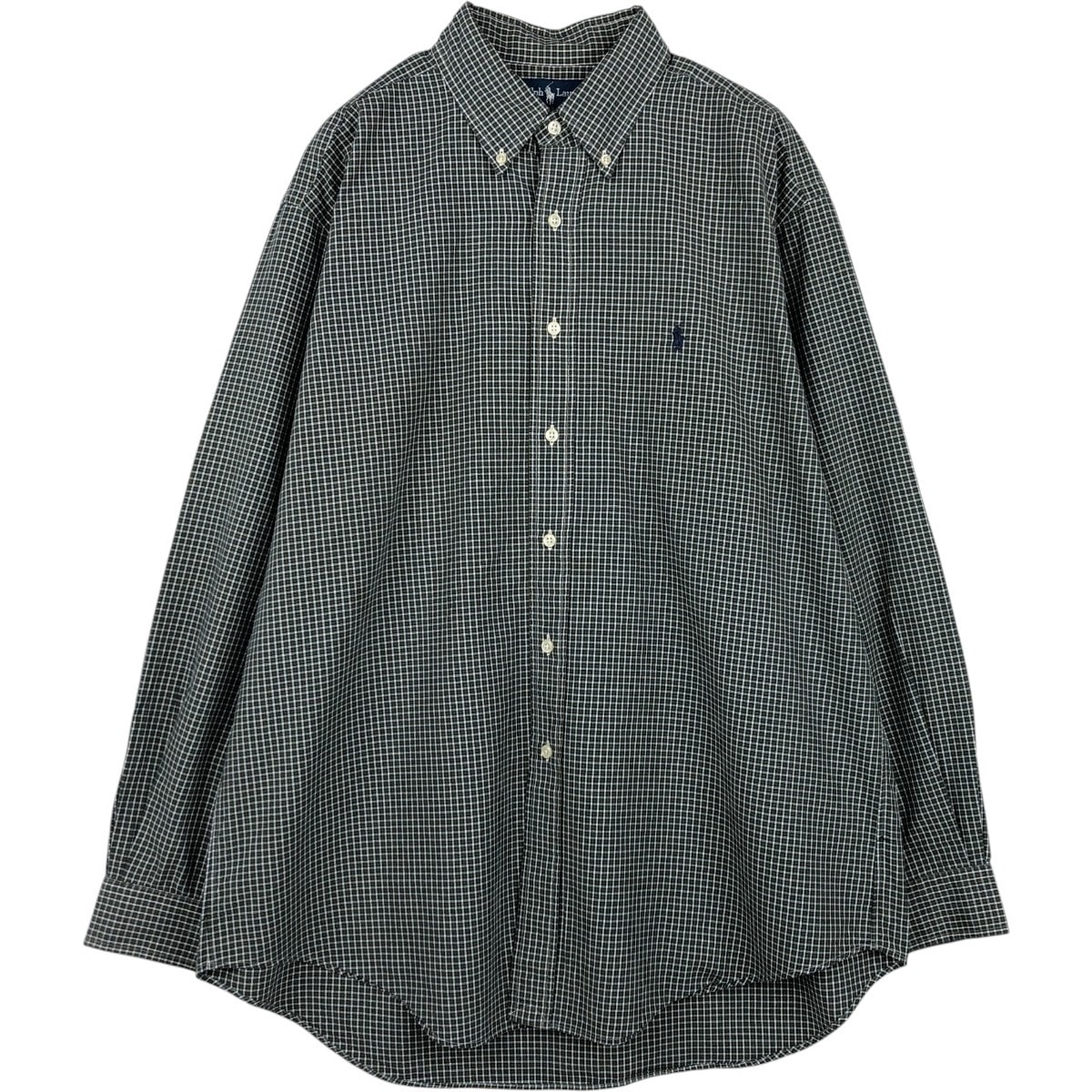 古着 ラルフローレン Ralph Lauren YARMOUTH 長袖 ボタンダウンチェックシャツ メンズXL相当/eaa678070