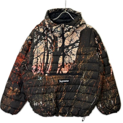 シュプリーム 20AW Micro Down Half Zip Hooded Pullover S