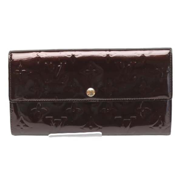 ルイヴィトン LOUIS VUITTON ポルトフォイユサラ M93524 ヴェルニ 長財布