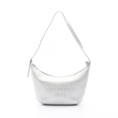 BALENCIAGA Mary Kate Sling Bag Metallized Smooth Calfskin "Silver"