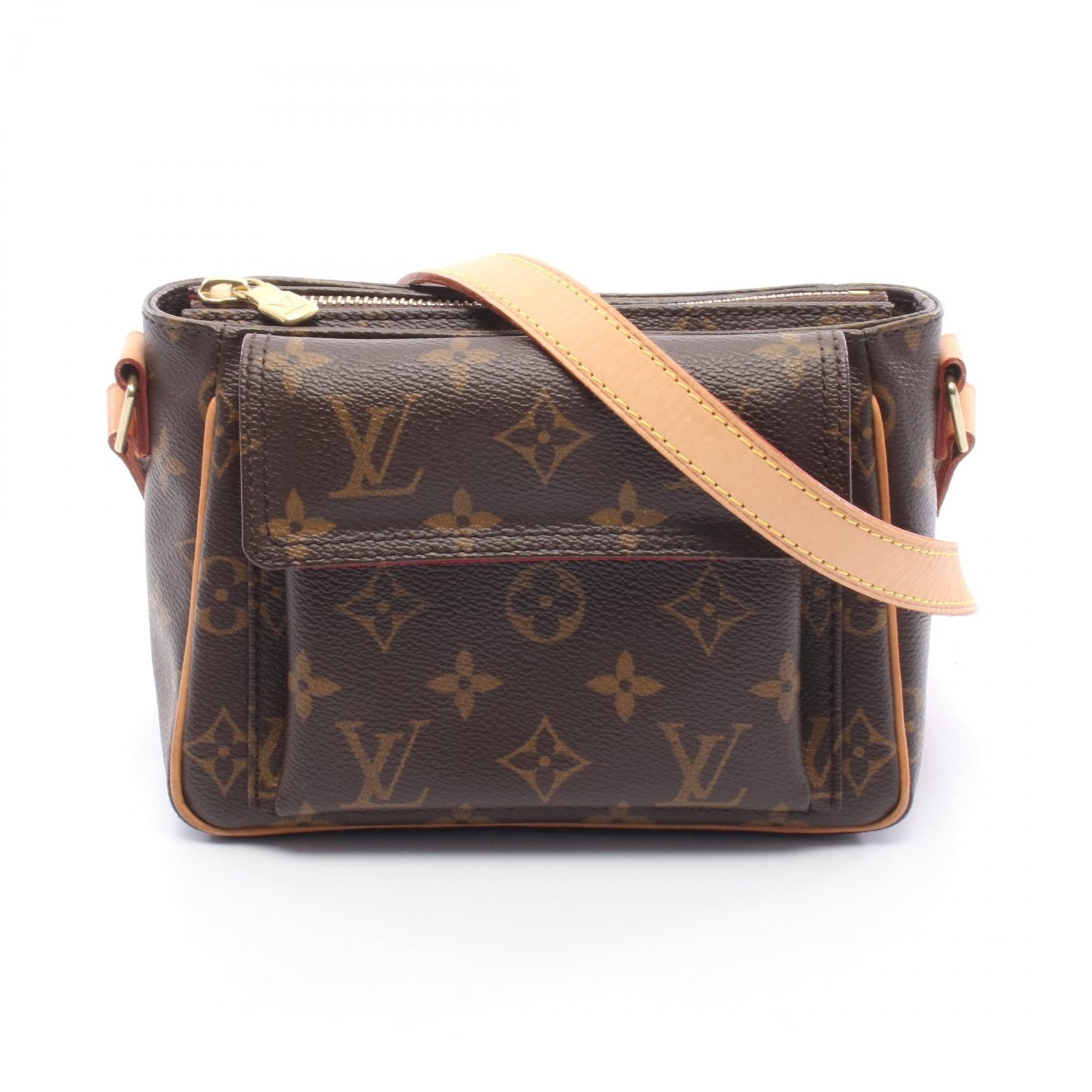 ルイ・ヴィトン LOUIS VUITTON ヴィバシテPM ショルダーバッグ バッグ PVCコーティングキャンバス レザー モノグラム レディース ブラウン系 M51165 【中古】