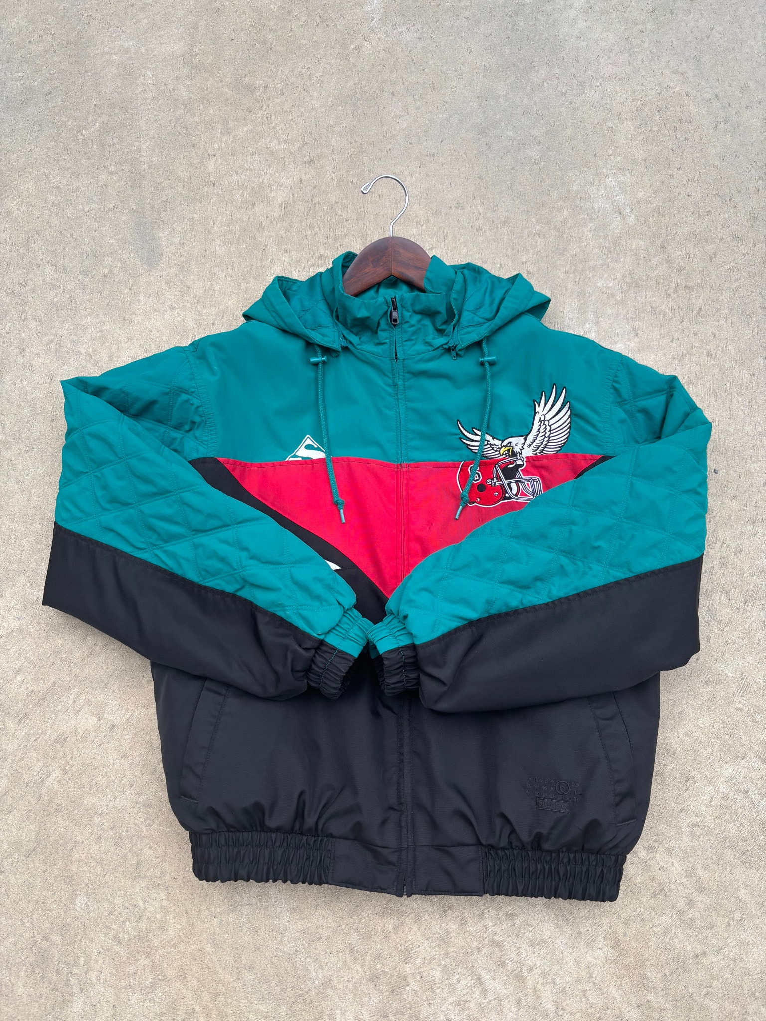 Supreme x MM6 Maison Margiela Split Stadium Jacket "Black"