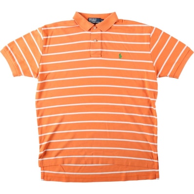 古着 ラルフローレン Ralph Lauren POLO by Ralph Lauren 半袖 ボーダー ポロシャツ メンズS相当/eaa644327