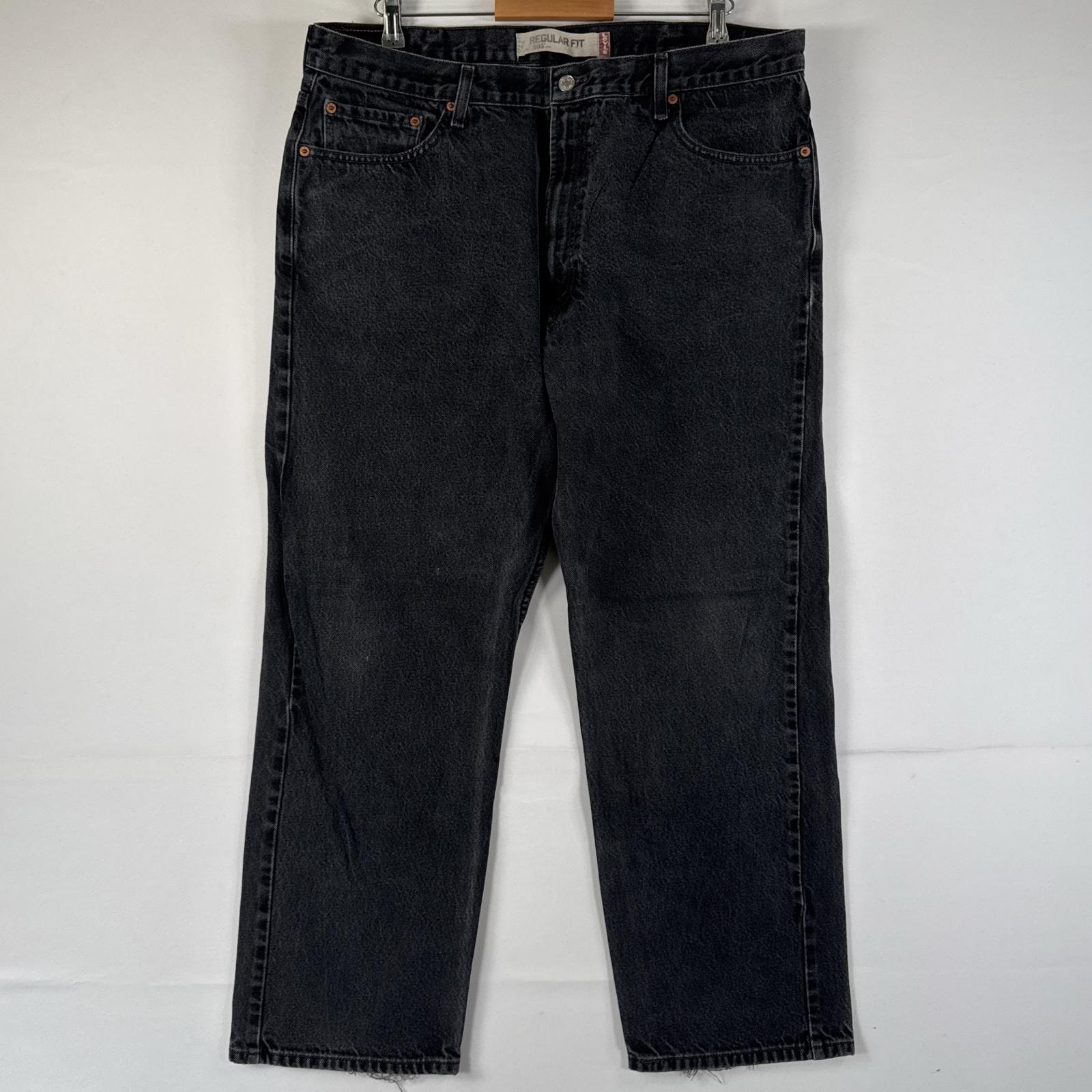 古着 リーバイス Levi's デニムパンツ 505 ジーパン ストレート 大きいサイズ ジップフライ ジーンズ ビッグサイズ w42 L30 ブラック メンズ