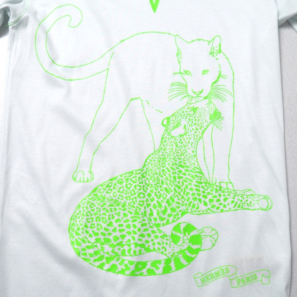 A (未使用に近い)】□美品□HERMES エルメス JUNGLE LOVE ワンピース
