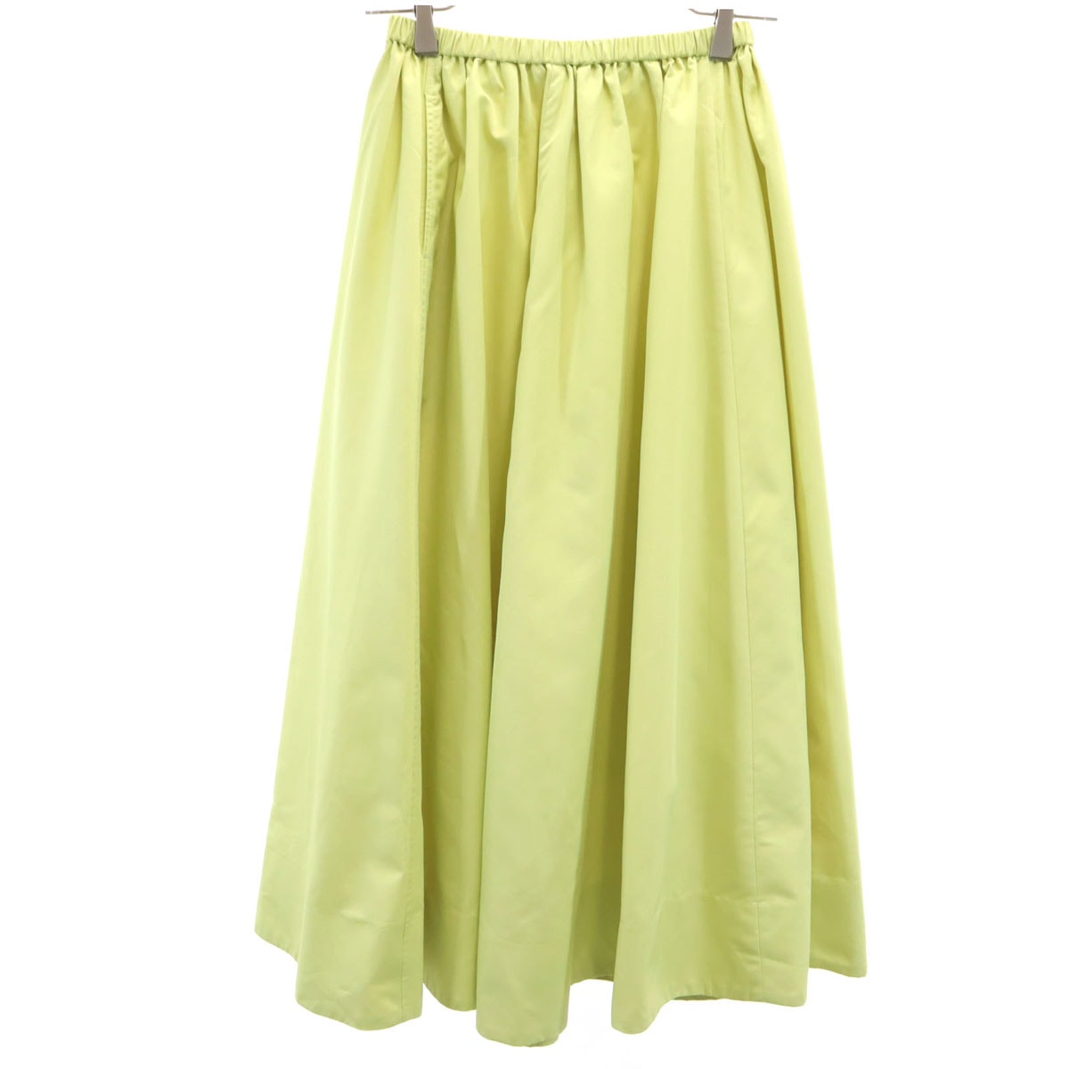 Mila Owen ミラオーウェン ロング丈 ギャザースカート イエロー系