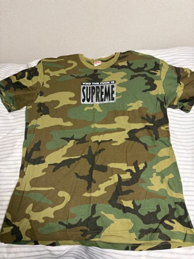 Supreme Who The Fuck Tee "Woodland Camo"