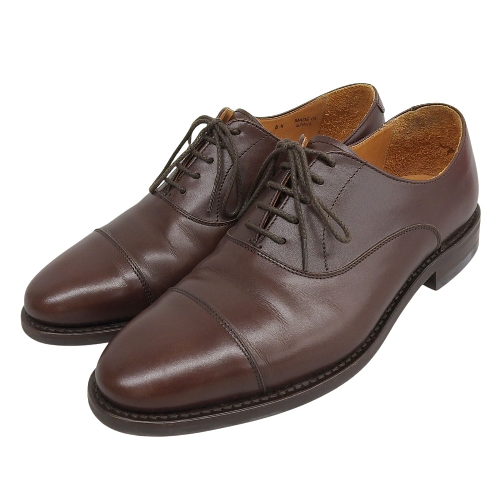バーウィック ストレートチップ シューズ メンズ ダークブラウン 6 1/2 5224BCDA 6.5