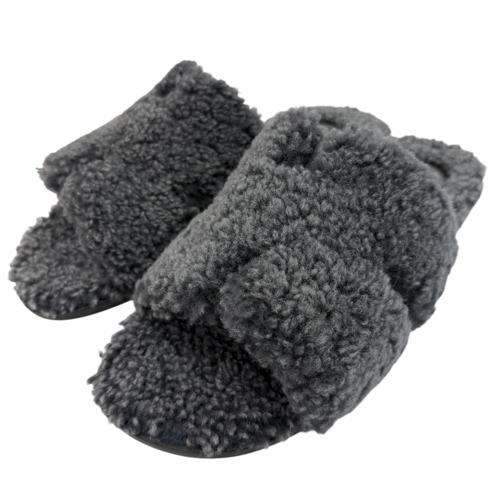 極美品 エルメス サンダル イズミール グレー メンズ 44