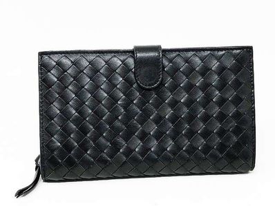 BOTTEGA VENETA イントレチャート ラムスキン 長財布 114074