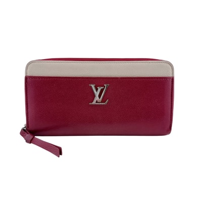 ルイヴィトン LOUIS VUITTON 長財布 ジッピー・ロックミー ラウンドファスナー LVロゴ M63816 グレー