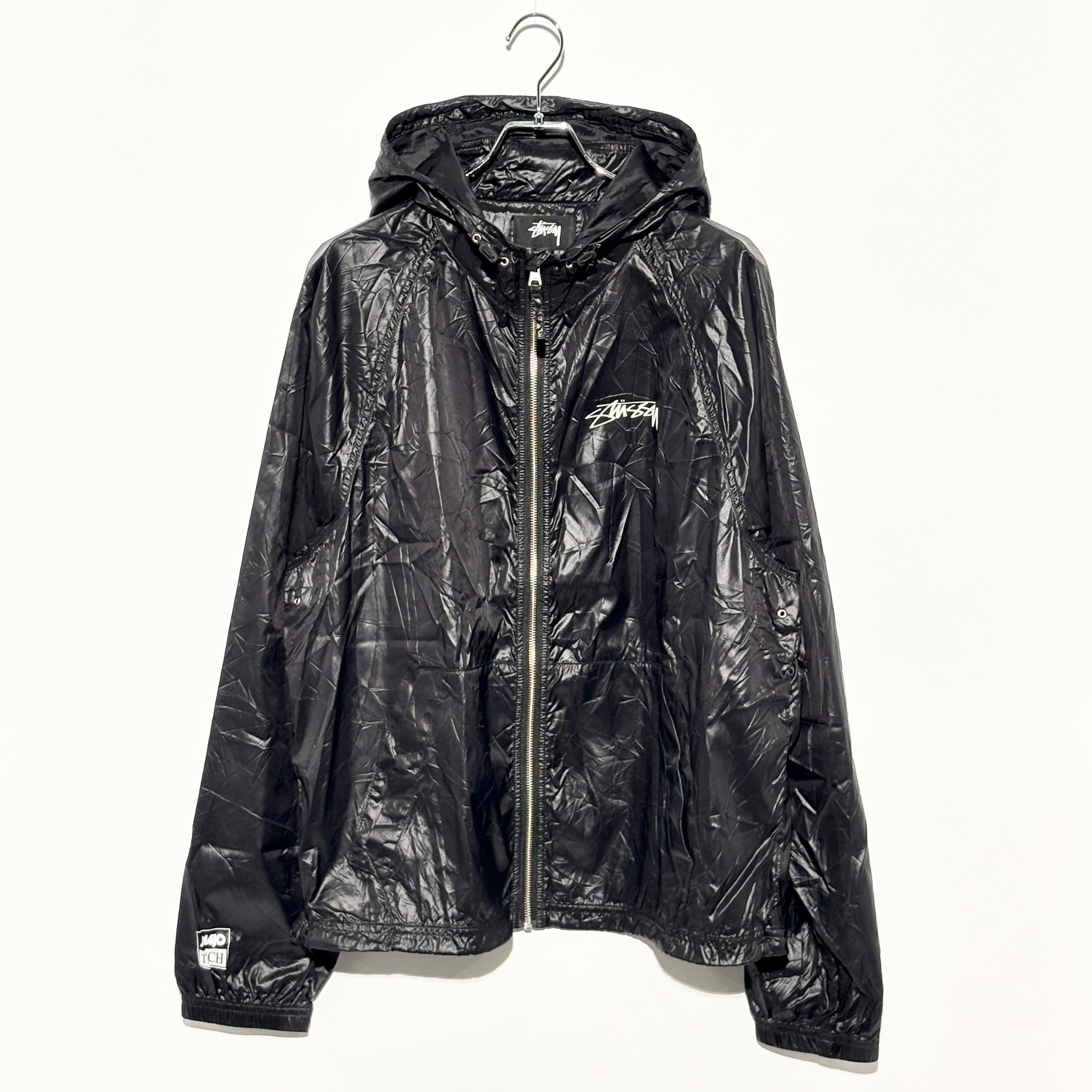 Stussy Beach Shell Wrinkled Nylon "Black"