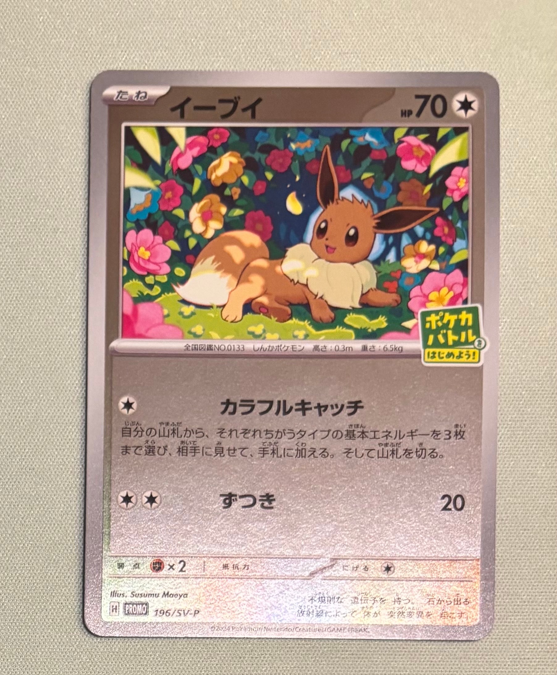 イーブイ P [SV-P-SM 196](プロモカードパック「ポケカバトルをはじめ