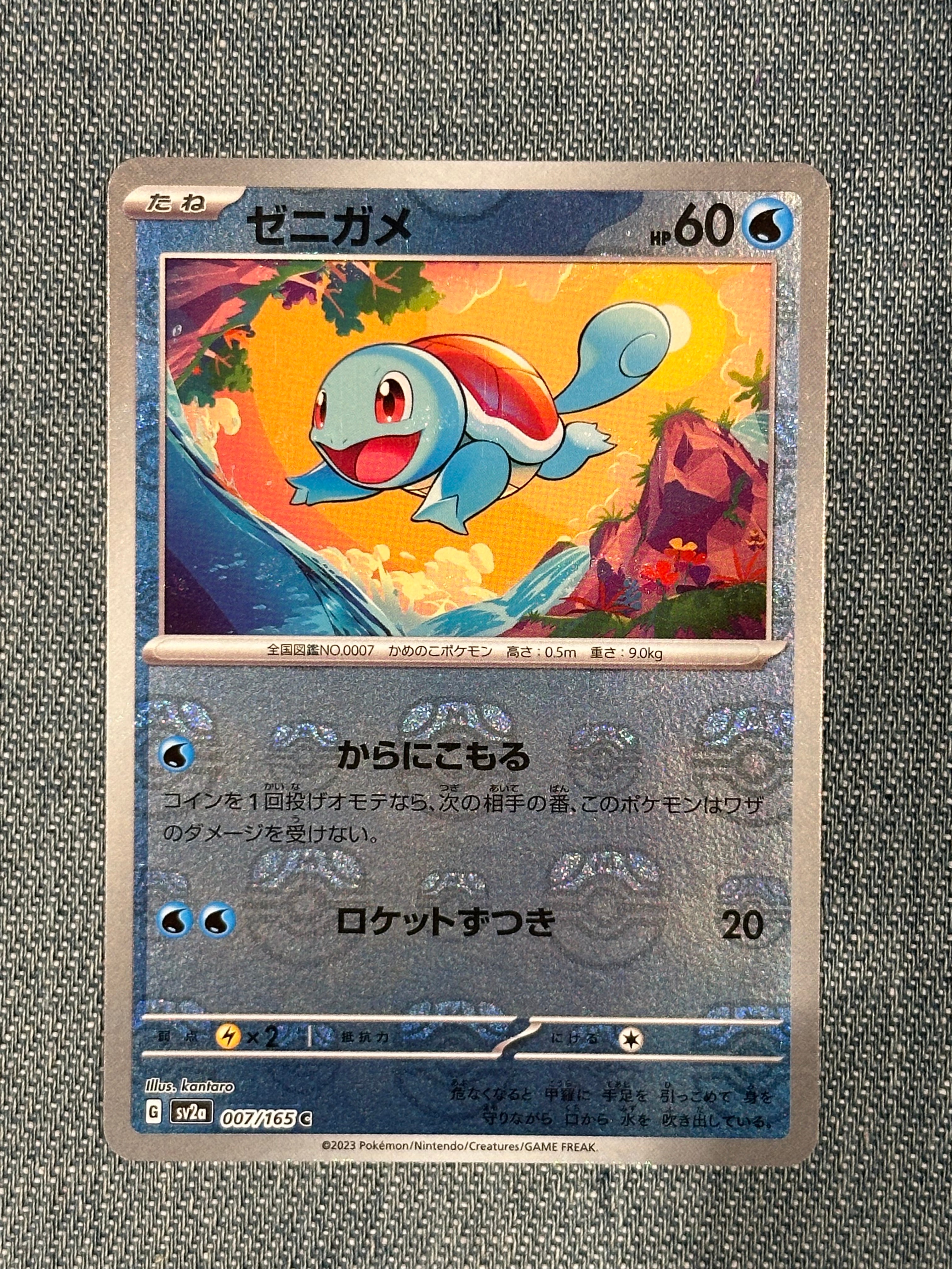 ゼニガメ マスターボールミラー psa10 PSA10鑑定済〕ゼニガメ(マスターボールミラー)【C】{007/165}