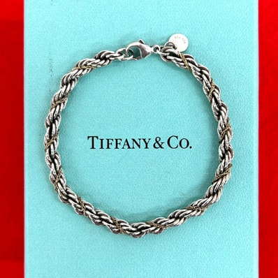 TIFFANY&Co. ティファニー ツイストロープ ブレスレット シルバー925 K18イエローゴールド ブレスレット シルバー
80192