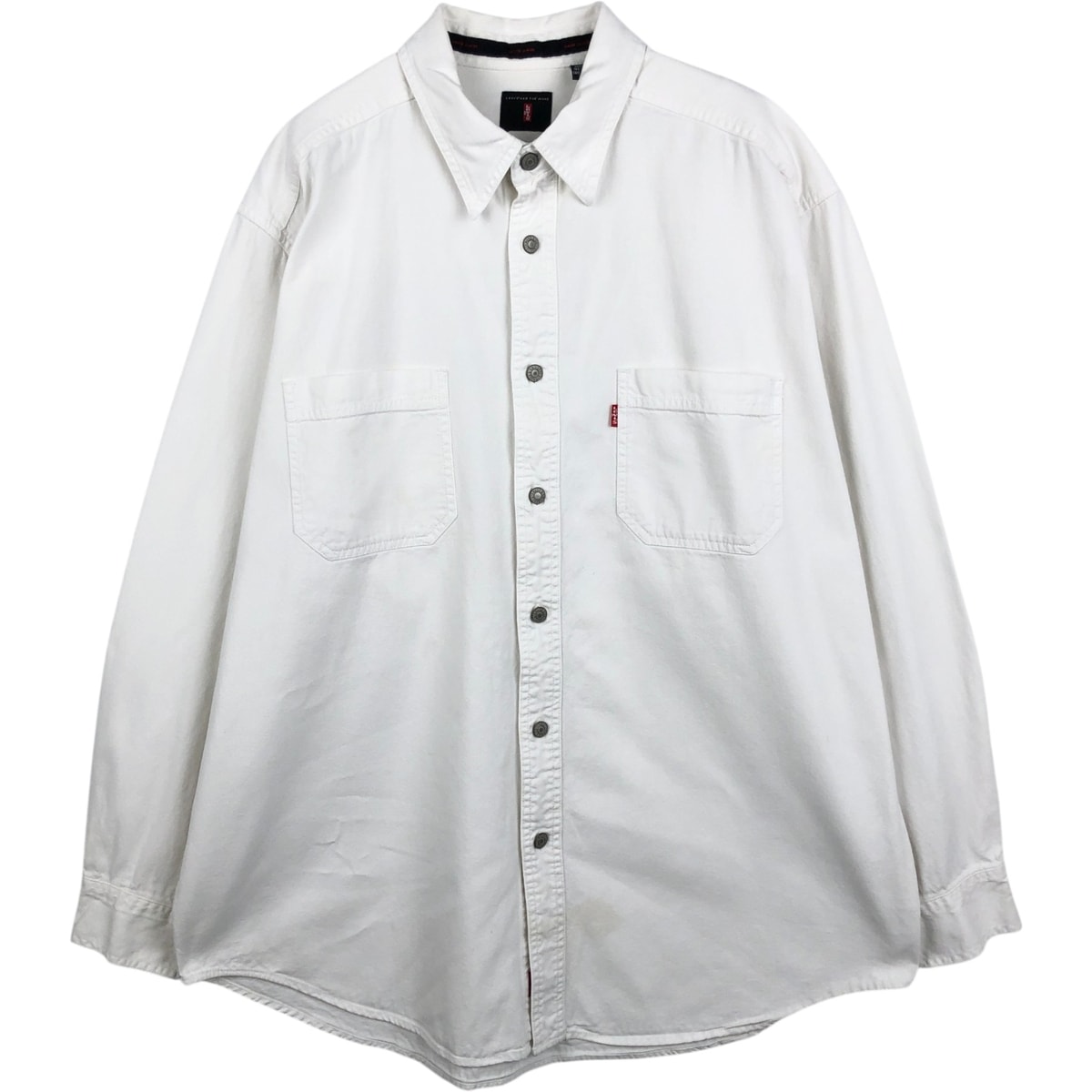 古着 リーバイス Levi's RED TAB 長袖 ホワイトデニムシャツ メンズL相当/eaa652024