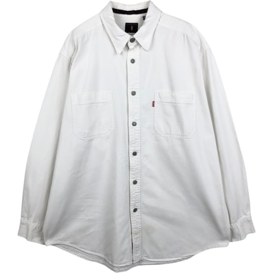 古着 リーバイス Levi's RED TAB 長袖 ホワイトデニムシャツ メンズL相当/eaa652024