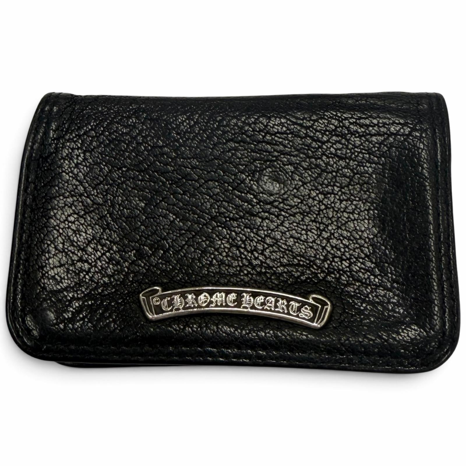 良品 クロムハーツ カードケース CARD CASE ブラック メンズ