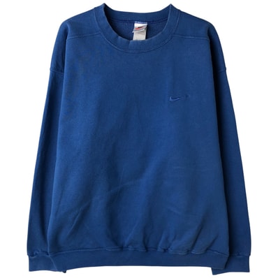 古着 90年代 ナイキ NIKE ワンポイントロゴスウェットシャツ トレーナー メンズL相当/eaa609121