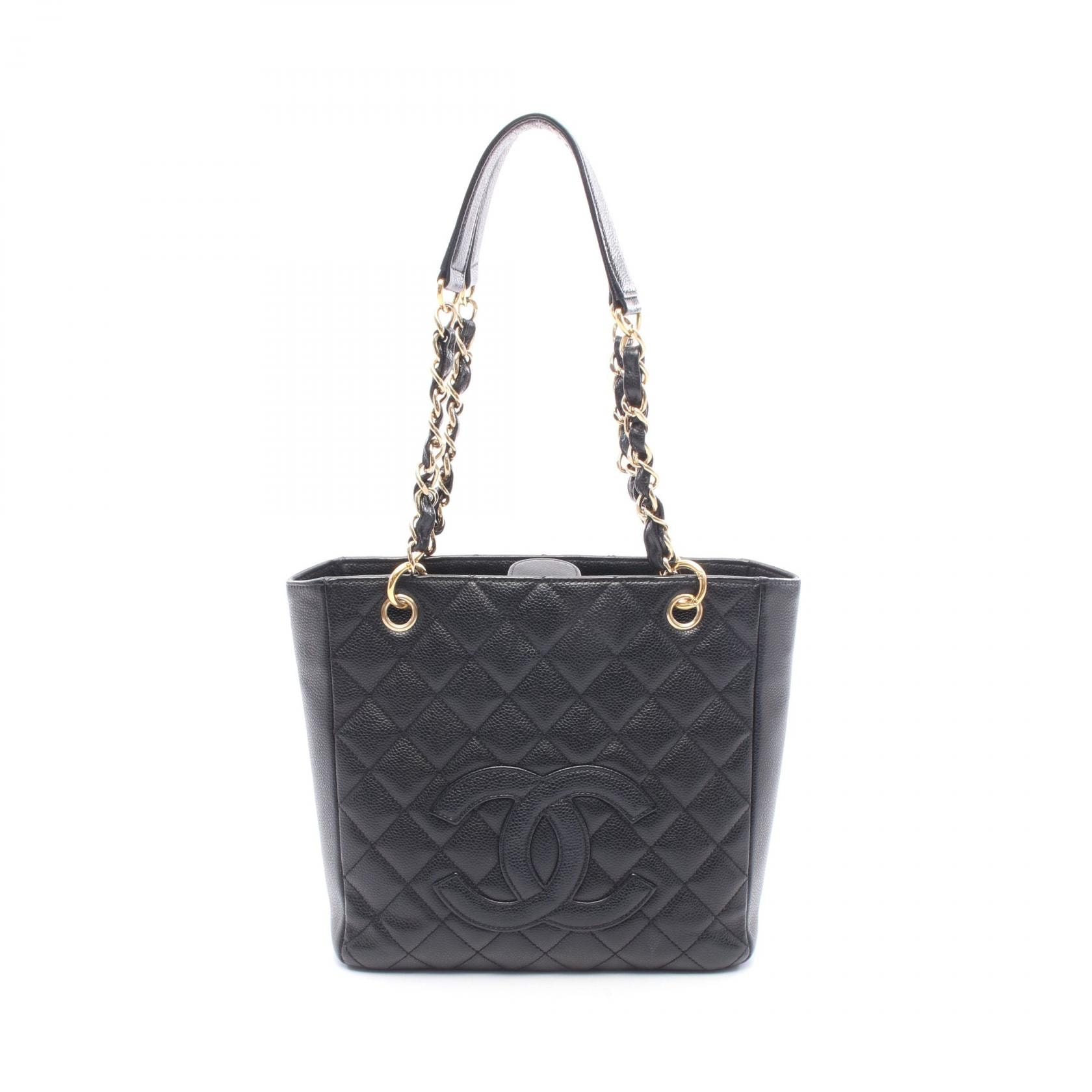 シャネル CHANEL マトラッセ PST トートバッグ バッグ キャビアスキン(グレインドカーフ) レディース ブラック系 A50994 【中古】