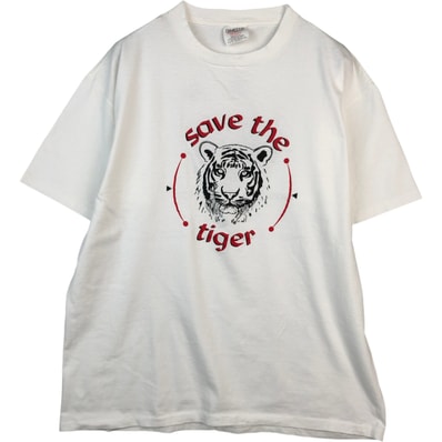 古着 90年代 オニータ ONEITA 虎柄 タイガー柄 パンダ柄 アニマルTシャツ USA製 メンズXL相当 ヴィンテージ/eaa636046