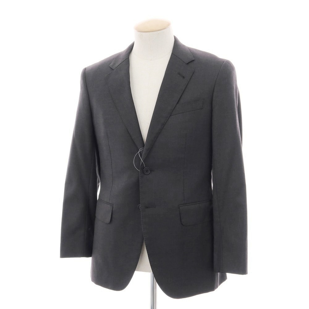 【中古】ポールスミス Paul Smith SUPER130’S ウール 2B テーラードジャケット ダークグレー【サイズS】【メンズ】