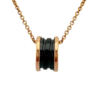 ブルガリ B-zero.1 ネックレス 18金 K18ピンクゴールド レディース BVLGARI 中古
