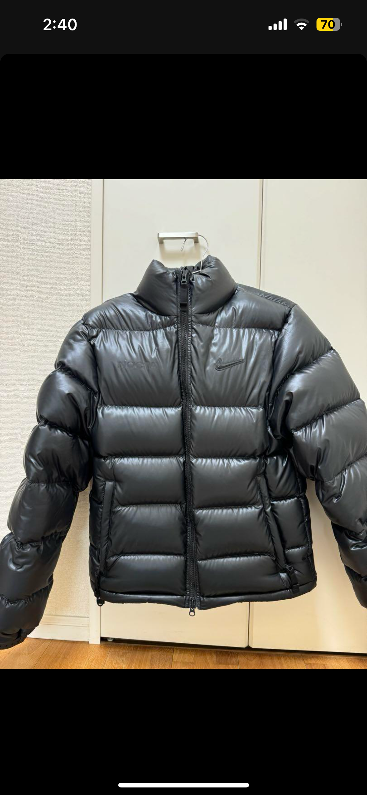 Nike x Drake NOCTA Puffer Jacket "Black"