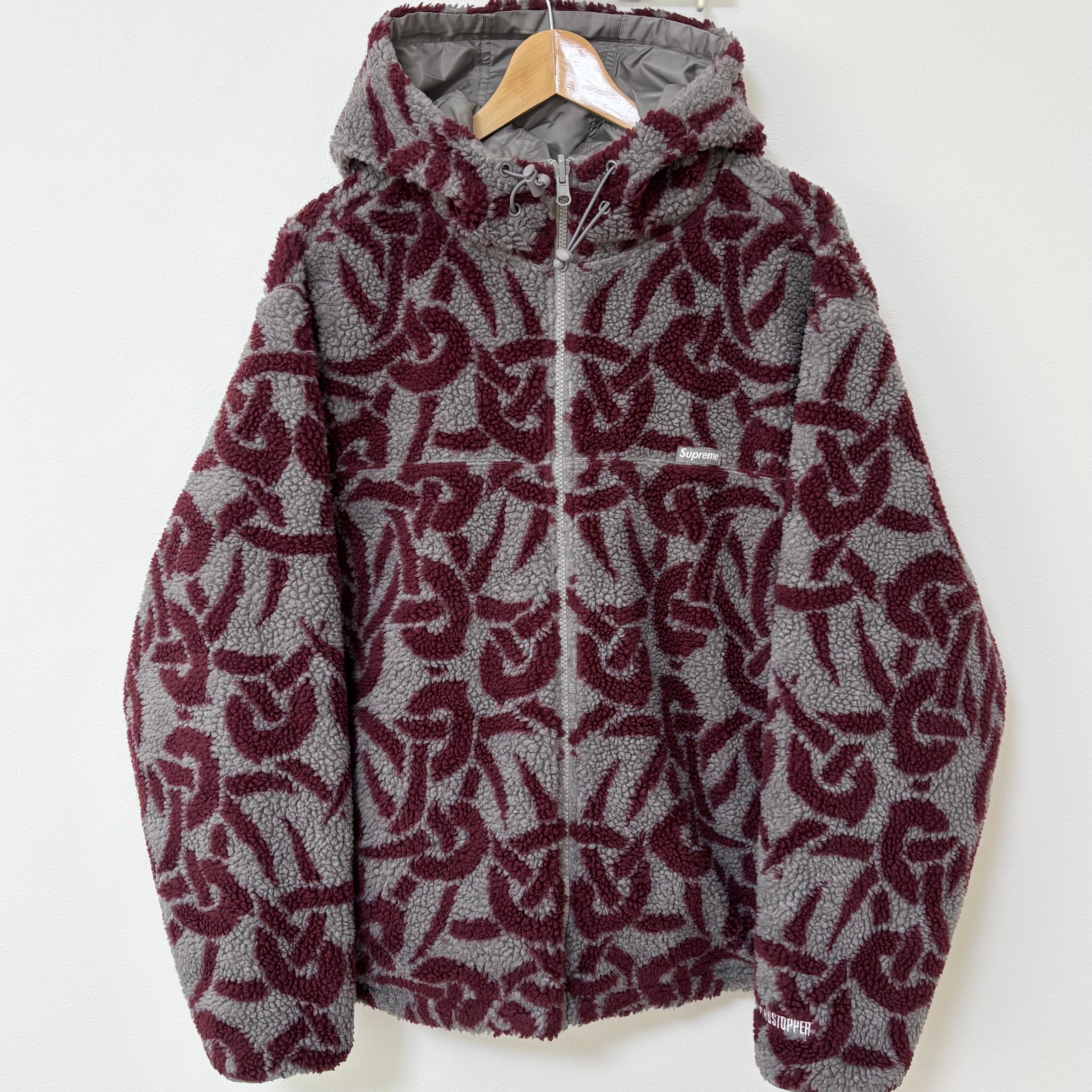 Supreme Celtic Knot Reversible WINDSTOPPER Fleece Hooded Jacket "Grey"