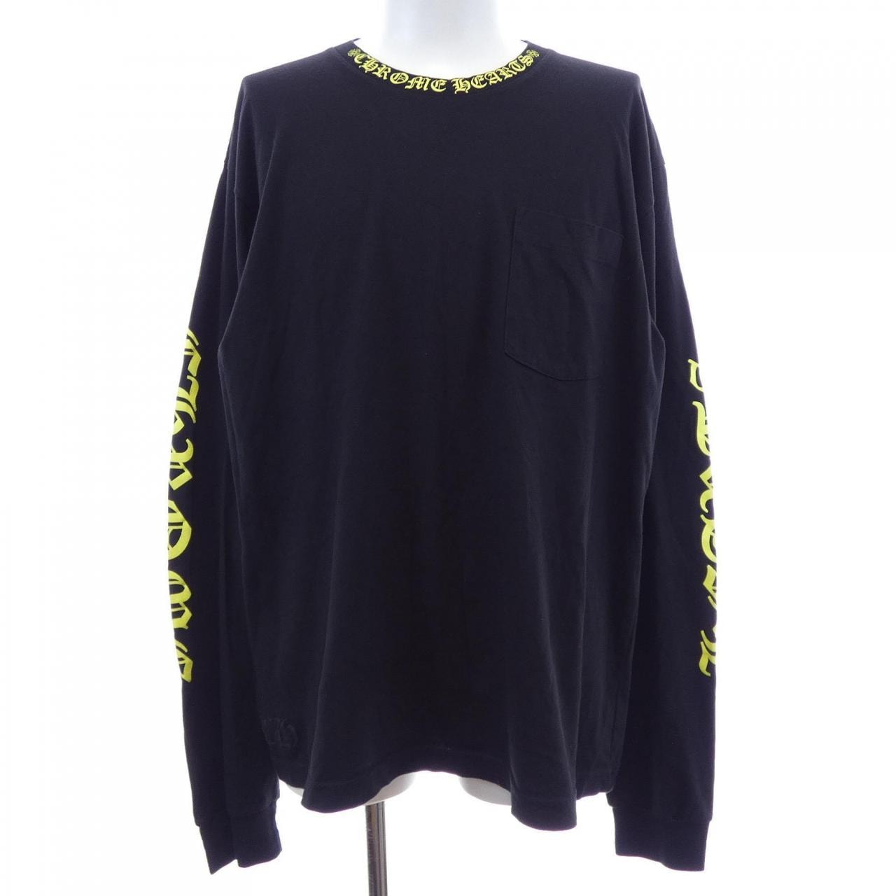 Chrome Hearts Army Green Neck Logo L/S T-Shirt "Black/Army Green"