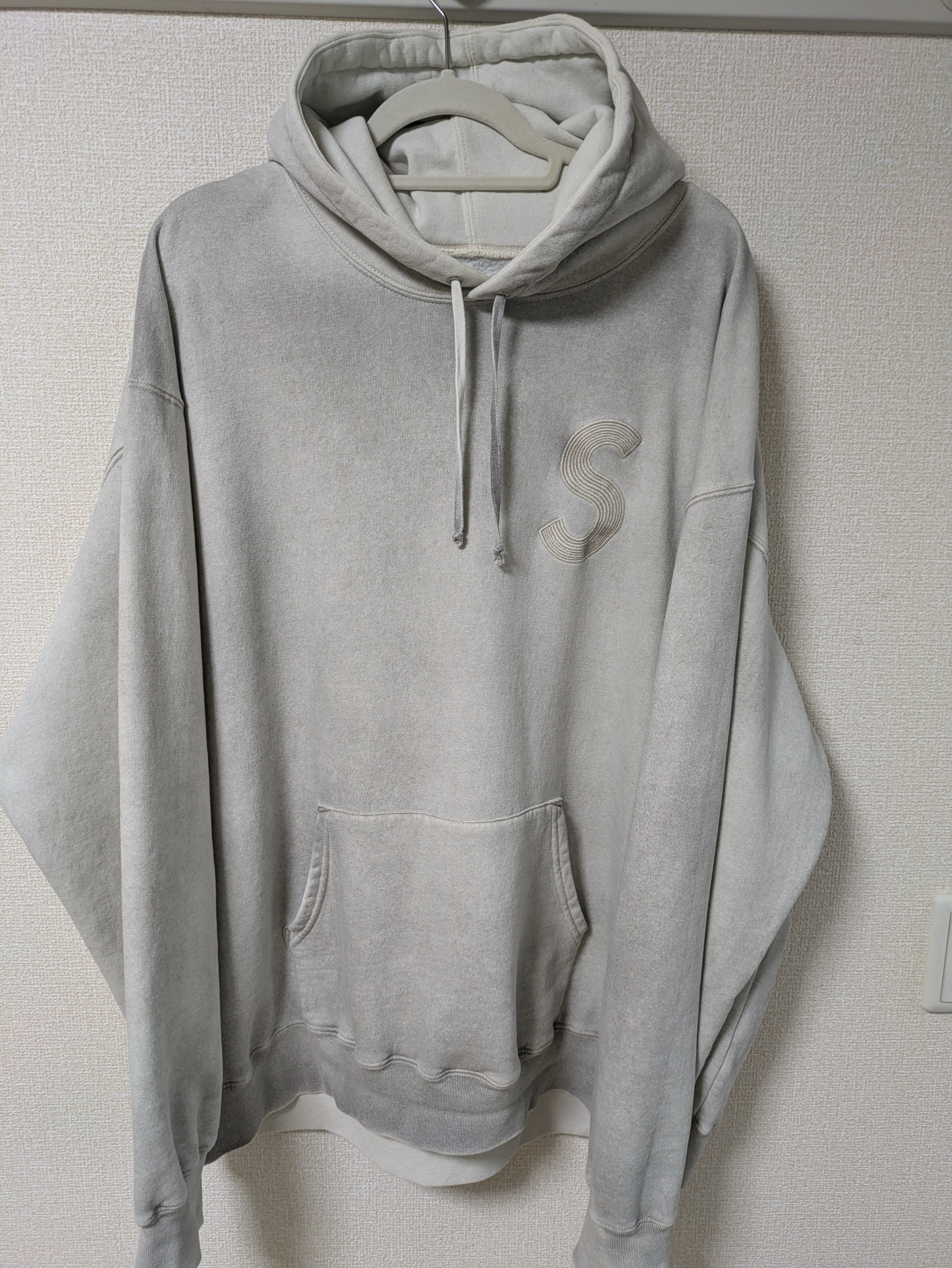 Supreme Overdyed S Logo Hooded Sweatshirt "Natural"