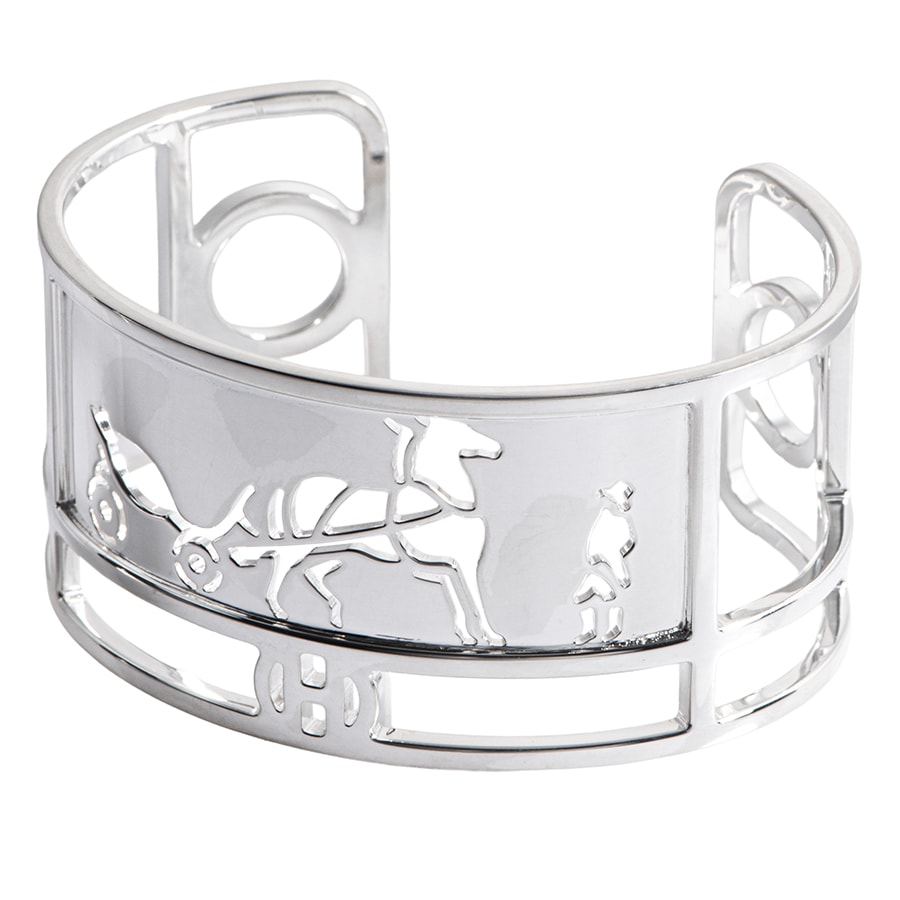 HERMES エルメス カレーシュPM バングル ブレスレット シルバー【中古】