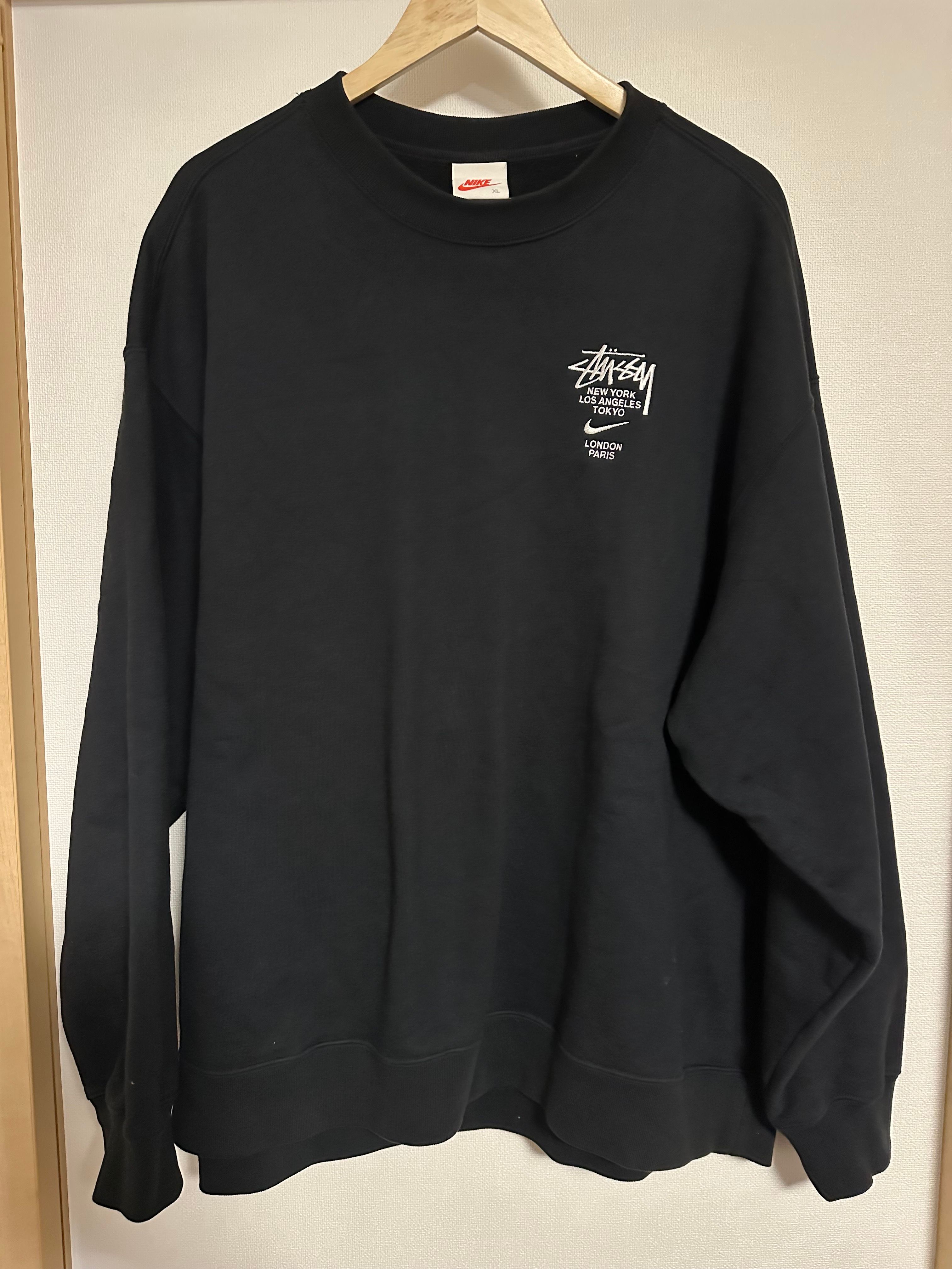 Nike x Stussy International Crewneck Sweatshirt (US Size) "Black" DC4198-010