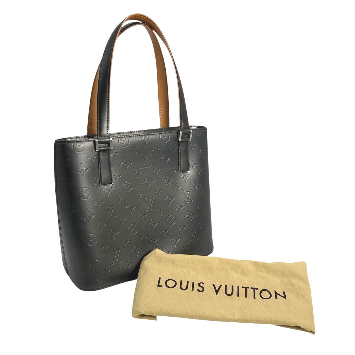 ルイヴィトン LOUIS VUITTON ストックトン M55112 モノグラムマット ハンドバッグ
