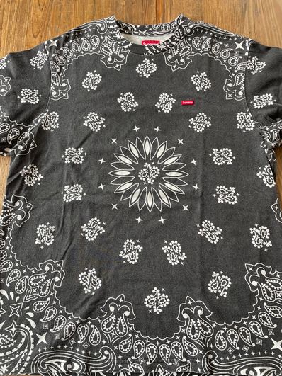 Supreme Small Box Tee "Bandana Black"(21SS)