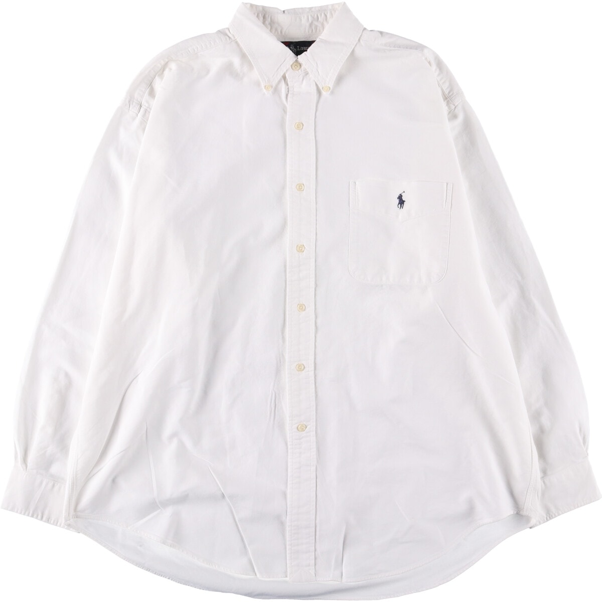 古着 ラルフローレン Ralph Lauren BIG SHIRT 長袖 ボタンダウンシャツ メンズL相当/eaa551000