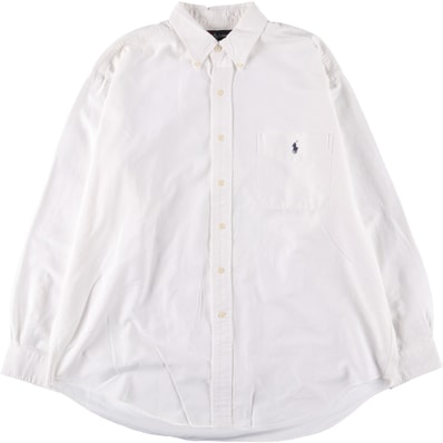 古着 ラルフローレン Ralph Lauren BIG SHIRT 長袖 ボタンダウンシャツ メンズL相当/eaa551000