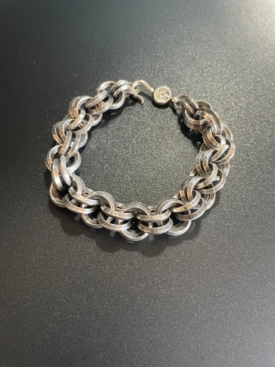 Chrome Hearts Double B Ring Bracelet "Silver"