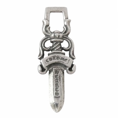 Chrome Hearts #5 Dagger Charm Zip 1 "Silver"