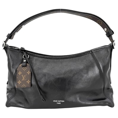 LOUIS VUITTON ルイヴィトン ショルダーバッグ LVバイブ キャリーオールEW ハンドバッグ 2WAY 肩掛け 斜め掛け モノグラム M28160 レザー ブラック 黒 シルバー金具 レディース 美品【中古品】