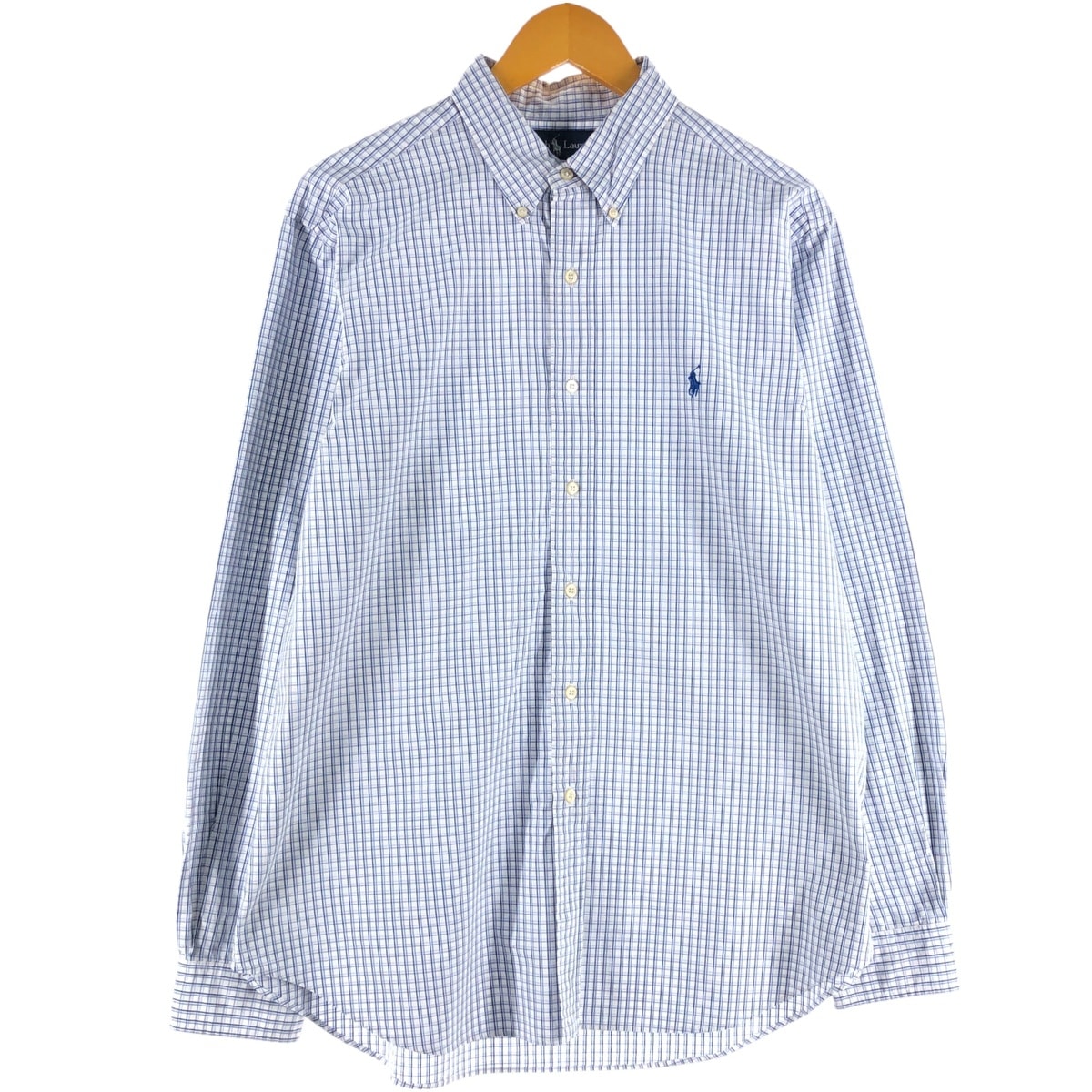 古着 ラルフローレン Ralph Lauren CLASSIC FIT 長袖 ボタンダウンチェックシャツ メンズXL相当/eaa536503